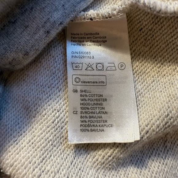Basic H&M Men's Gray Zip-Up Hoodie Sweater - Picture 6 of 6
